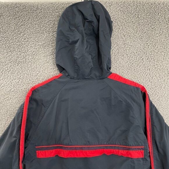 Y2K Nike Windbreaker Women M Navy Red 1/4 Zip Pullover Anorak - Picture 10 of 13